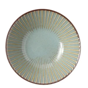 MIYA Company Shallow Bowls | Aiya Green 6.75