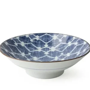 MIYA Company Serving Bowls & Plates | Aizome Hishi 9.75" Serving Bowl