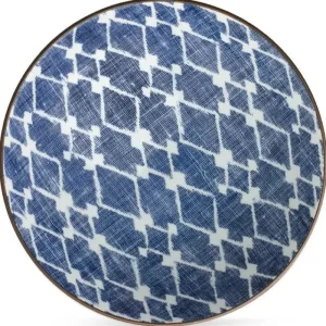 MIYA Company Serving Bowls & Plates | Aizome Hishi 9.75
