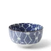 MIYA Company Medium Bowls | Aizome Hishi 5" Soup Bowl