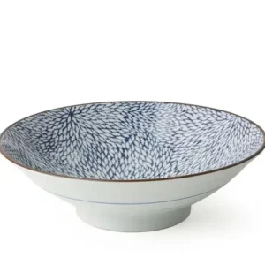 MIYA Company Serving Bowls & Plates | Aizome Mum 9.75" Serving Bowl