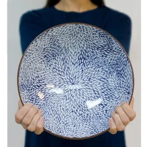 MIYA Company Serving Bowls & Plates | Aizome Mum 9.75