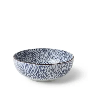 MIYA Company Shallow Bowls | Aizome Mums 6" Bowl