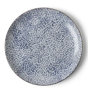 MIYA Company Large Plates | Aizome Mums 10" Plate