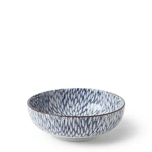 MIYA Company Shallow Bowls | Aizome Mums 5" Shallow Bowl
