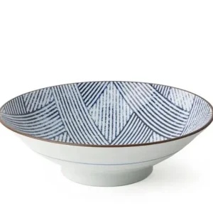 MIYA Company Serving Bowls & Plates | Aizome Shima Ami 9.75" Serving Bowl