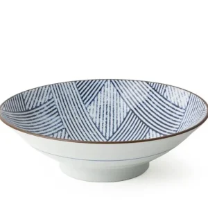 MIYA Company Serving Bowls & Plates | Aizome Shima Ami 9.75" Serving Bowl