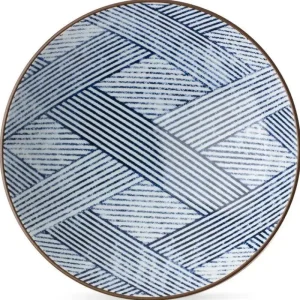 MIYA Company Serving Bowls & Plates | Aizome Shima Ami 9.75