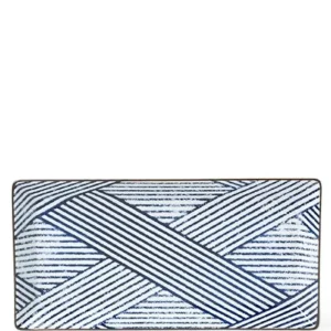 MIYA Company Medium Plates | Aizome Shima Rectangle Plate
