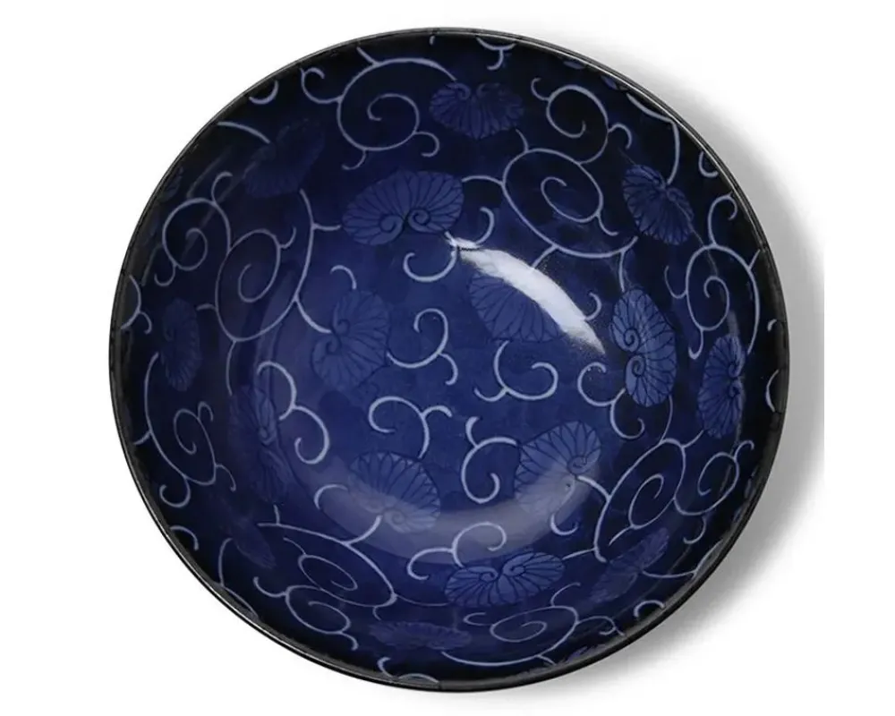 aoikarakusa__bowl_2.webp MIYA Company Medium Bowls | Aoi-Karakusa 6" Bowl