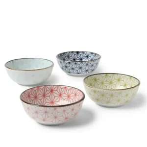 MIYA Company Sauce Dishes | Asanoha 3 Oz. Sauce Bowl Set