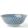 MIYA Company Ramen Bowls | Asanoha Colors 7.25" Bowl - Blue