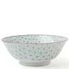 MIYA Company Ramen Bowls | Asanoha Colors 7.25" Bowl - Gray