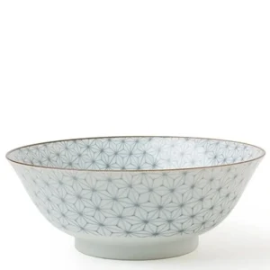 MIYA Company Ramen Bowls | Asanoha Colors 7.25" Bowl - Gray