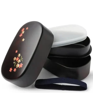 MIYA Company Bento Sets | Bento Set Woodgrain Sakura Blossom