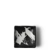 MIYA Company Sauce Dishes | Black & White Brush Sauce Dish