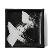 MIYA Company Medium Plates | Black & White Brush Square Plate