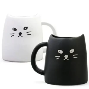 MIYA Company Cats | Black & White Cat Mug Set
