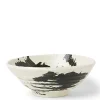 MIYA Company Large Bowls | Black Brush Stroke 8" Bowl