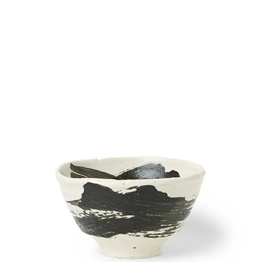 black_brush_stroke__bowl_0.webp MIYA Company Medium Bowls | Black Brush Stroke 5.5" Bowl
