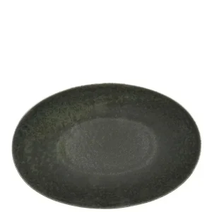 MIYA Company Serving Bowls & Plates | Black Cosmos Bowl Oval 10