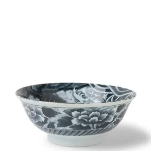MIYA Company Bowls | Black Ko-Imari Carp Bowl 8-1/4"