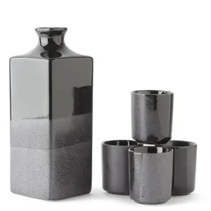 MIYA Company Sake Sets | Black Ombre Sake Set