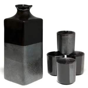 MIYA Company Sake Sets | Black Ombre Sake Set