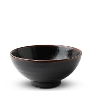 MIYA Company Ramen Bowls | Black Tenmoku 7.5" Noodle Bowl