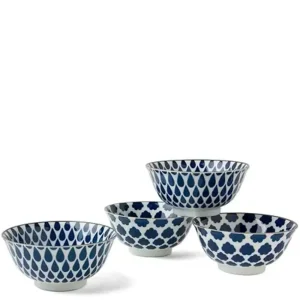 MIYA Company Bowl Sets | Blue & White 6" Bowl Set