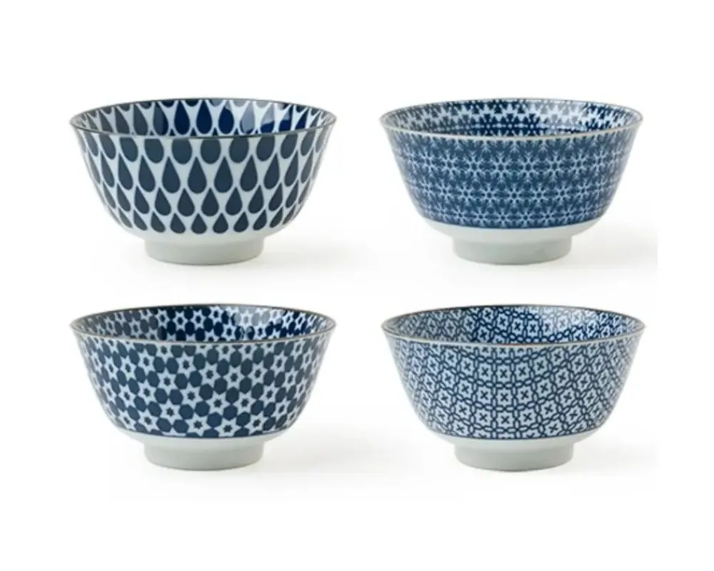 blue__white__bowl_set_1.webp MIYA Company Bowl Sets | Blue & White 5" Bowl Set