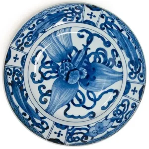 MIYA Company Large Plates | Blue & White 9.25" Plate - Takara Zukushi