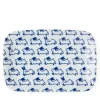 MIYA Company Rabbits | Blue & White 6.5" X 4.25" Plate - Rabbits