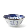 MIYA Company Bowls | Blue & White Cat 5-3/4" Bowl