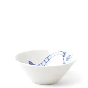 MIYA Company Bowls | Blue & White Cat 4.5" Rice Bowl
