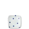 MIYA Company Sauce Dishes | Blue & White Dots 3.5" Plate