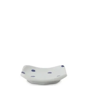 MIYA Company Sauce Dishes | Blue & White Dots 3.5