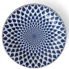 MIYA Company Large Plates | Blue & White Rain 11" Plate