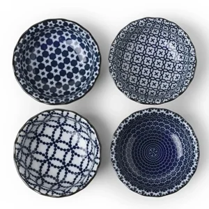 MIYA Company Sauce Dishes | Blue & White Sauce Dish Set