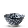MIYA Company Ramen Bowls | Blue & White Shippou 7" Noodle Bowl
