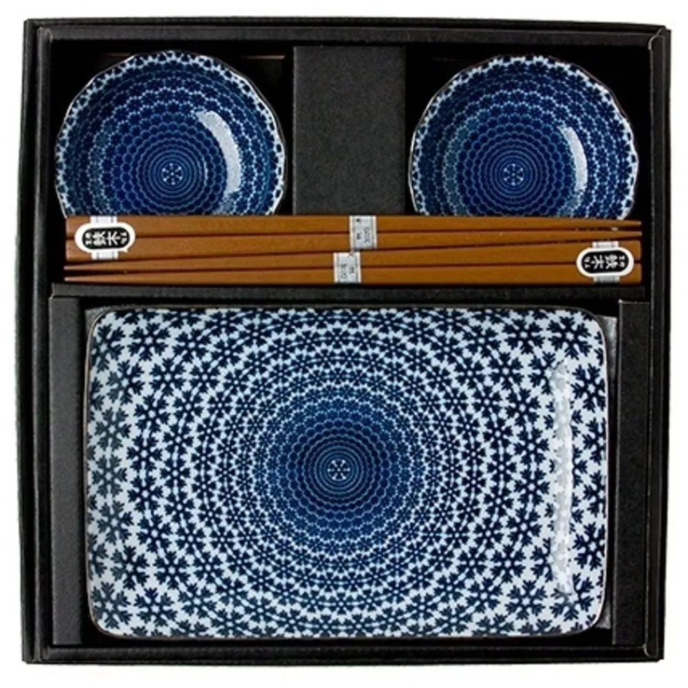 blue__white_snow_sushi_set_0.webp MIYA Company Medium Plates | Blue & White Snow Sushi Set