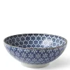 MIYA Company Serving Bowls & Plates | Blue & White Snowflake 8.25" Bowl