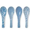 MIYA Company Soup Spoons | Blue & White Soup Spoon Set