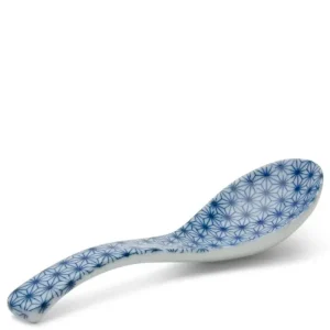 MIYA Company Soup Spoons | Blue & White Soup Spoon Set