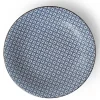 MIYA Company Large Plates | Blue & White Stitch 11" Plate