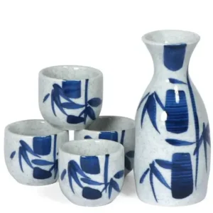 MIYA Company Sake Sets | Blue Bamboo Sake Set
