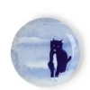 MIYA Company Plates | Blue Cat Sitting Plate