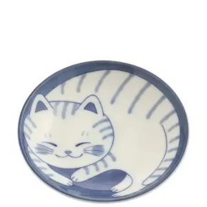 MIYA Company Plates | Blue Cats 3.75" Sauce Dish