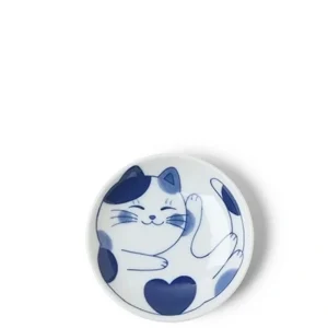 MIYA Company Plates | Blue Cats 3.75" Sauce Dish