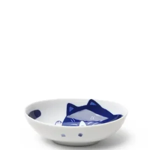 MIYA Company Bowls | Blue Cats 5" X 3.75" Oval Bowl